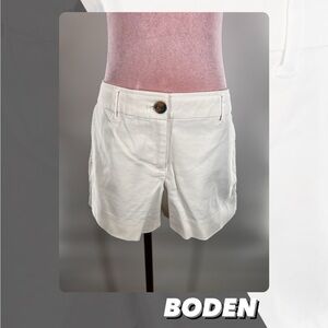 EUC Boden White Chino Shorts